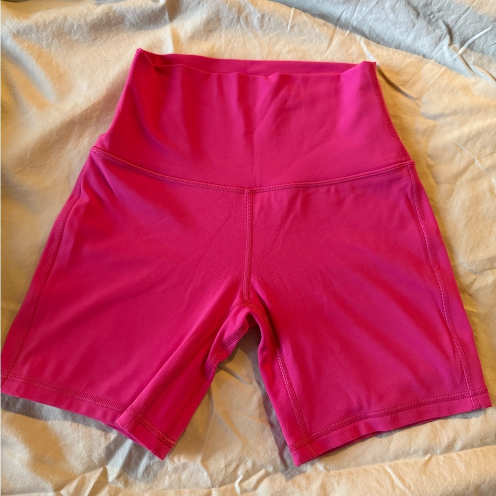 Lululemon align pink 6 inch inseam high waisted shorts *worn once* - Picture 5 of 10